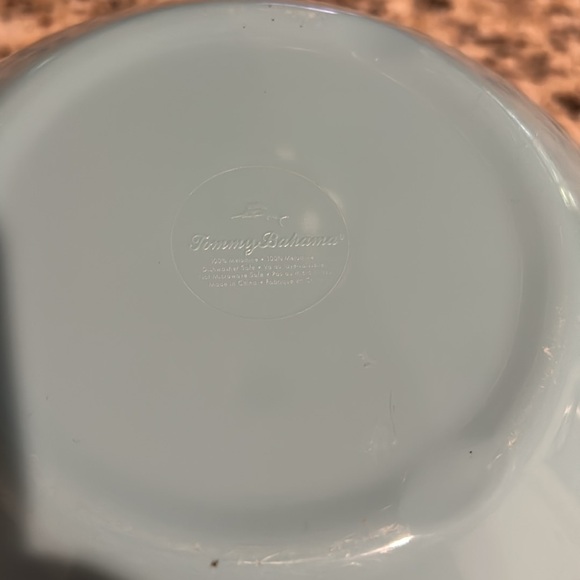 Tommy Bahama Melamine-Aqua Turquoise Crackle Set NWT - Picture 3 of 3